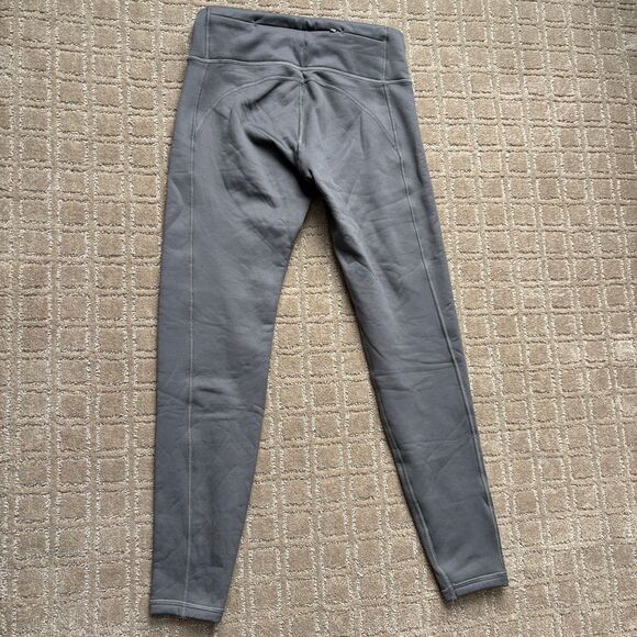 Athleta Fleece Lined Legging Women's Small Gray Cold Weather Winter Pull On - Picture 6 of 7
